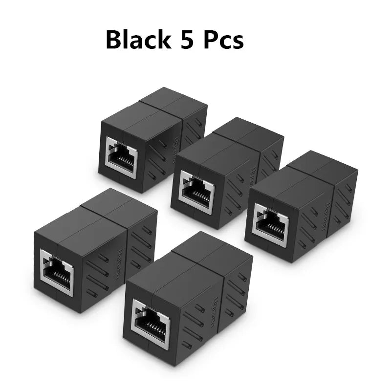 Ugreen RJ45 Connector Cat7/6/5e Ethernet Adapter 8P8C Network Extender Extension Cable for Ethernet Cable Female to Female