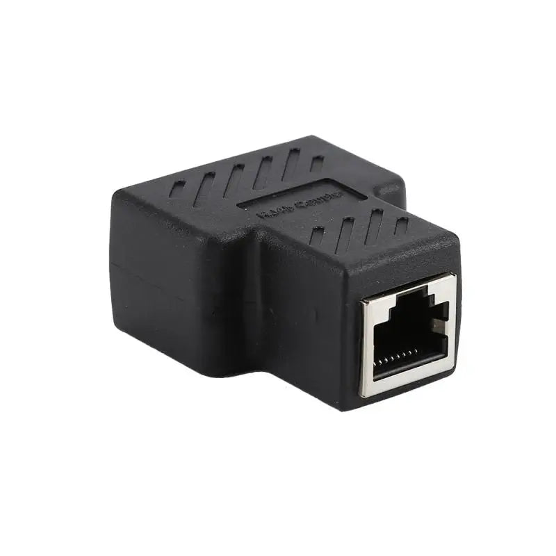 1 To 2 Ways RJ45 Female Splitter LAN Ethernet Network Cable Double Connector Adapter Ports Coupler For Laptop Docking Stations