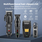 hiena Finish Machine Electric Professional Electric Hair Clippers Beard Clipper Rechargeable Men's Shaver Hair Trimmer Kit BladeNest
