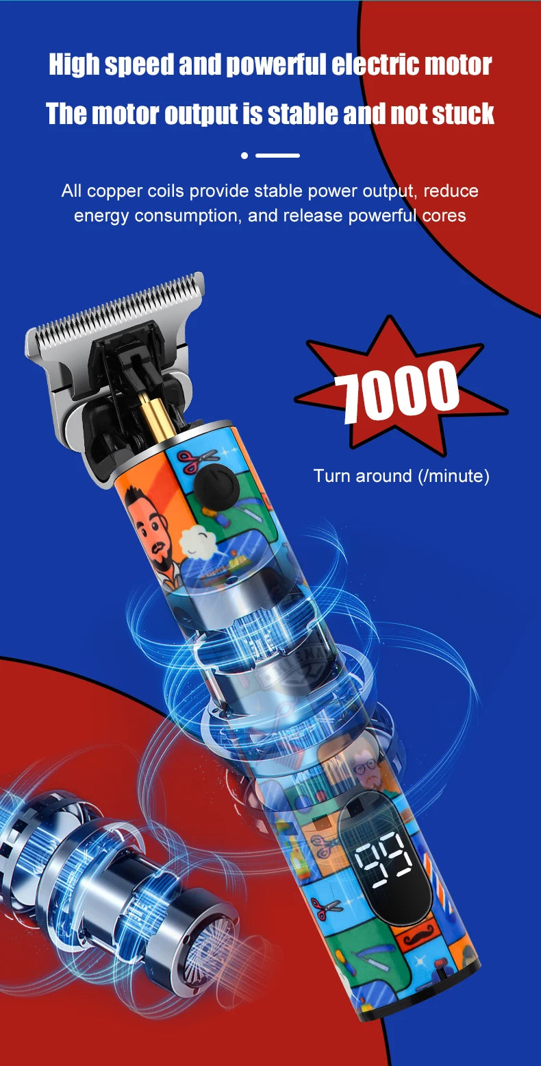 HIENA hair cutting machine Doodle style electric hair clipper professional hair clipper for men gift family beauty kit BladeNest