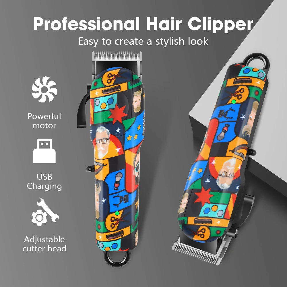 HIENA Trimmer Hair cutting machine Hair Clipper Magnetic Levitation Motor Hair Clipper Charging Base Men's Hair Clipper BladeNest