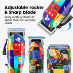 HIENA Graffiti hair clipper Hair cutting machine  Professional Hair Clipper Trimmer Set Hair Cutting Machine Cordless Barber BladeNest