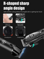 hiena Hair Clipper Kit for Men Electric Shaver Hair Trimmer Professional Cutting Machine Hair Trimmer with LCD Digital Display BladeNest