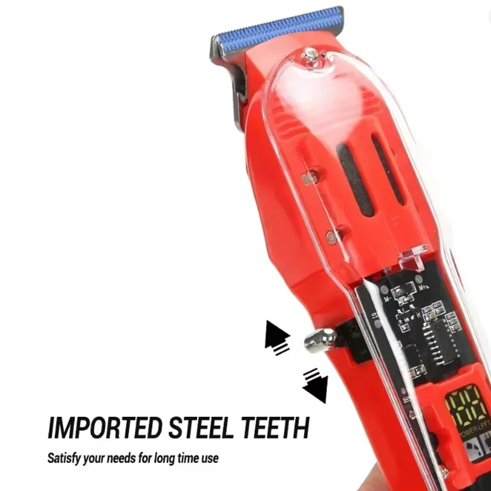 Transparent Body Electric Hair Clipper Professional Trimmer USB Rechargeable Hair Cutting Machine For Men Holiday Gift For Him BladeNest