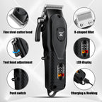 hiena Hair Clipper Kit for Men Electric Shaver Hair Trimmer Professional Cutting Machine Hair Trimmer with LCD Digital Display BladeNest