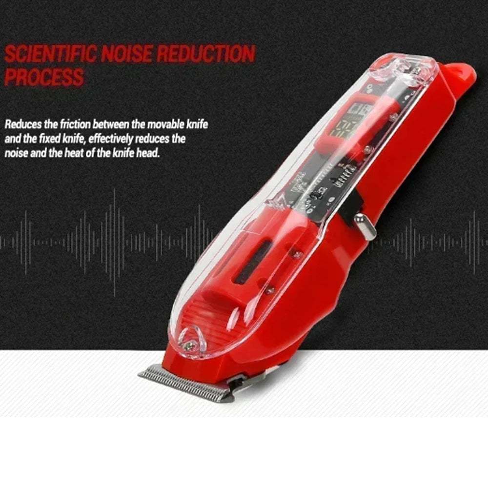 Transparent Body Electric Hair Clipper Professional Trimmer USB Rechargeable Hair Cutting Machine For Men Holiday Gift For Him BladeNest