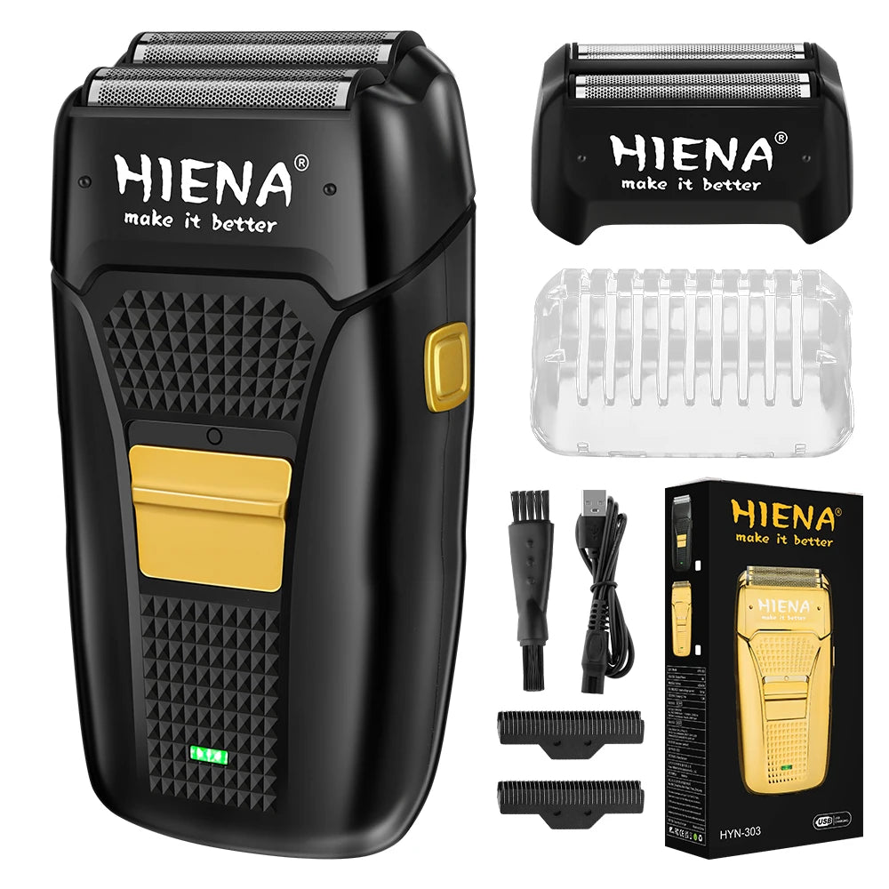 hiena Finish Machine Electric Professional Electric Hair Clippers Beard Clipper Rechargeable Men's Shaver Hair Trimmer Kit BladeNest