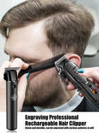 hiena Hair Clipper Kit for Men Electric Shaver Hair Trimmer Professional Cutting Machine Hair Trimmer with LCD Digital Display BladeNest