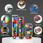 HIENA Graffiti hair clipper Hair cutting machine  Professional Hair Clipper Trimmer Set Hair Cutting Machine Cordless Barber BladeNest