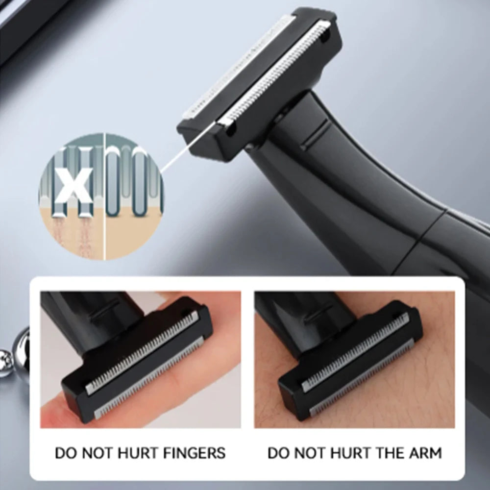 7 in 1 Shaver Men's Multifunctional Rechargeable Earbrow Nose Hair Trimmer Bikini Line Sensitive Shaver Hair Shaving Trimmer BladeNest