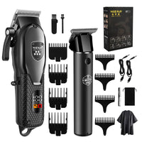 hiena Hair Clipper Kit for Men Electric Shaver Hair Trimmer Professional Cutting Machine Hair Trimmer with LCD Digital Display BladeNest