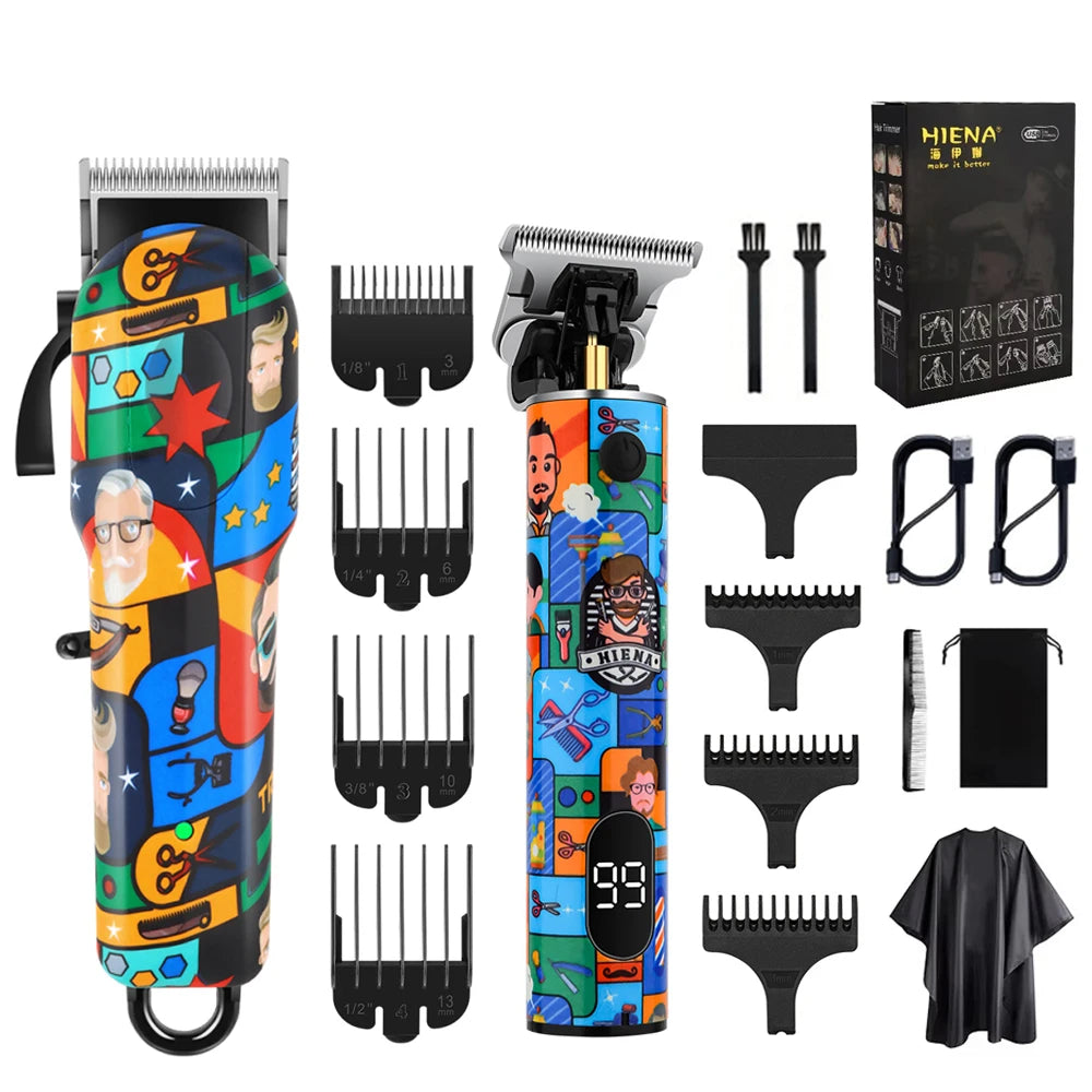 HIENA hair cutting machine Doodle style electric hair clipper professional hair clipper for men gift family beauty kit BladeNest