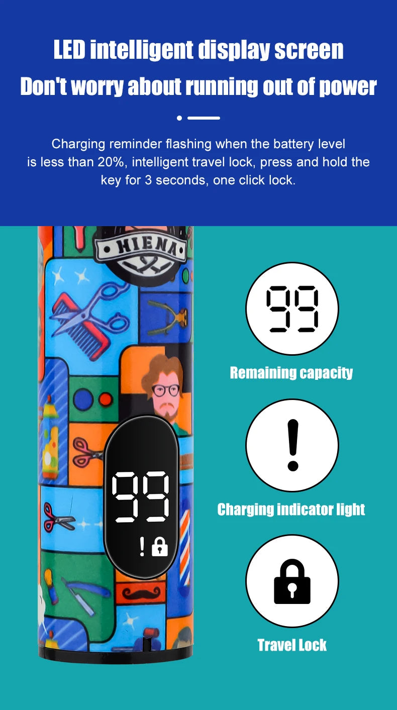 HIENA hair cutting machine Doodle style electric hair clipper professional hair clipper for men gift family beauty kit BladeNest