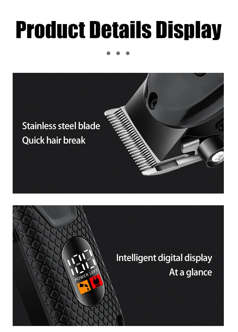 HIENA hair clipper Shaver Professional electric scissors push Barber shop hair trimmers Hair cutting machine trimmer for men BladeNest