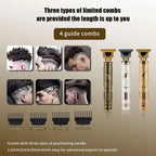 T9 Electric Hair Cutting Machine Hair Clipper Professional Men Shaver Rechargeable Barber Trimmer for Men Dragon Buddha BladeNest