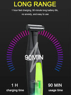 7 in 1 Shaver Men's Multifunctional Rechargeable Earbrow Nose Hair Trimmer Bikini Line Sensitive Shaver Hair Shaving Trimmer BladeNest