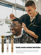 T9 Electric Hair Cutting Machine Hair Clipper Professional Men Shaver Rechargeable Barber Trimmer for Men Dragon Buddha BladeNest