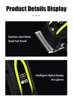 hiena Electric Hair Clipper UBS Rechargeable Cordless Beard Trimmer Men Powerful Electric Hair Clipper Trimming Tool BladeNest