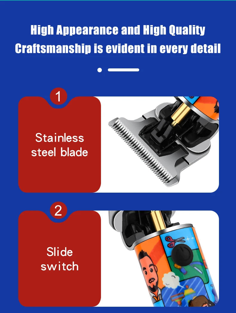 HIENA hair cutting machine Doodle style electric hair clipper professional hair clipper for men gift family beauty kit BladeNest