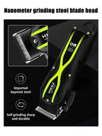 hiena Electric Hair Clipper UBS Rechargeable Cordless Beard Trimmer Men Powerful Electric Hair Clipper Trimming Tool BladeNest