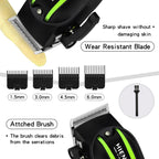 hiena Electric Hair Clipper UBS Rechargeable Cordless Beard Trimmer Men Powerful Electric Hair Clipper Trimming Tool BladeNest