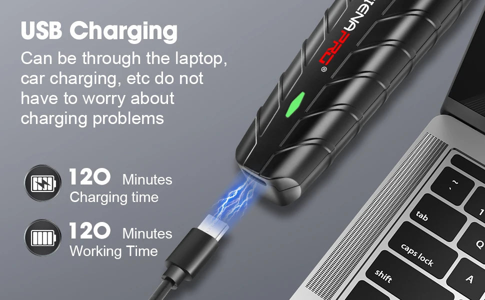 hiena Finish Machine Electric Professional Electric Hair Clippers Beard Clipper Rechargeable Men's Shaver Hair Trimmer Kit BladeNest