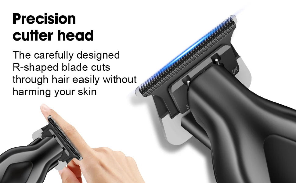 hiena Finish Machine Electric Professional Electric Hair Clippers Beard Clipper Rechargeable Men's Shaver Hair Trimmer Kit BladeNest