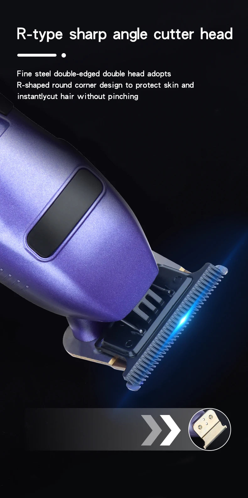 Hair Clipper Electric Hair Trimmer for Men Wireless Barber Trimmer Electric Shaver Professional Men's Hair Cutting Machine BladeNest