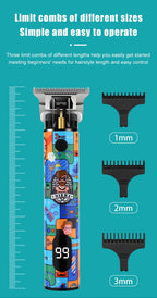 Hair Clippers trendy Graffiti design Barber shop Electric Hair Trimmer Razor Salon Hair Cutting Machine Clipper BladeNest
