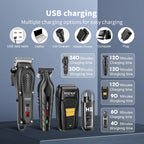 hiena Finish Machine Electric Professional Electric Hair Clippers Beard Clipper Rechargeable Men's Shaver Hair Trimmer Kit BladeNest