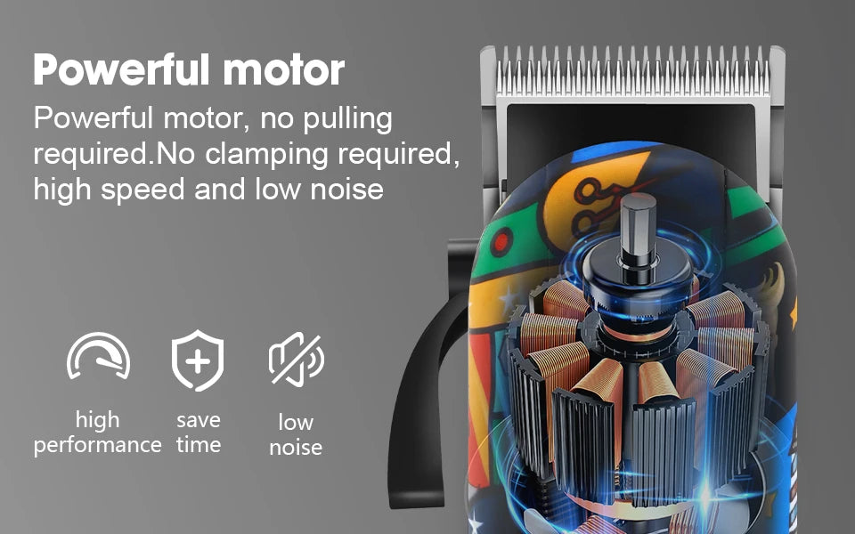 HIENA Trimmer Hair cutting machine Hair Clipper Magnetic Levitation Motor Hair Clipper Charging Base Men's Hair Clipper BladeNest