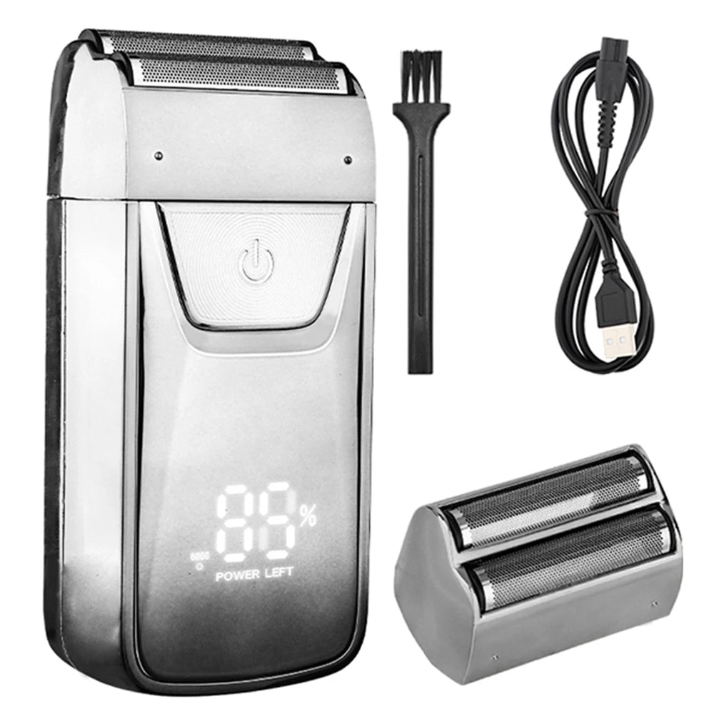 HIENA shaving machine men Electric shaver Hair clipper Rechargeable Metal Housing Pro Electric Shaver For Men Electric home BladeNest