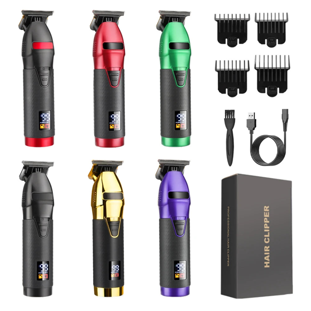 Hair Clipper Electric Hair Trimmer for Men Wireless Barber Trimmer Electric Shaver Professional Men's Hair Cutting Machine BladeNest