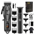 hiena Hair Clipper Kit for Men Electric Shaver Hair Trimmer Professional Cutting Machine Hair Trimmer with LCD Digital Display BladeNest