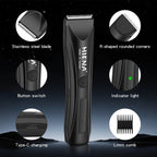 Electric Groin Hair Trimmer Pubic Hair Trimmer Body Grooming Clipper for Woman and men Bikini Epilator Rechargeable Shaver Razor BladeNest