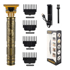 T9 Electric Hair Cutting Machine Hair Clipper Professional Men Shaver Rechargeable Barber Trimmer for Men Dragon Buddha BladeNest