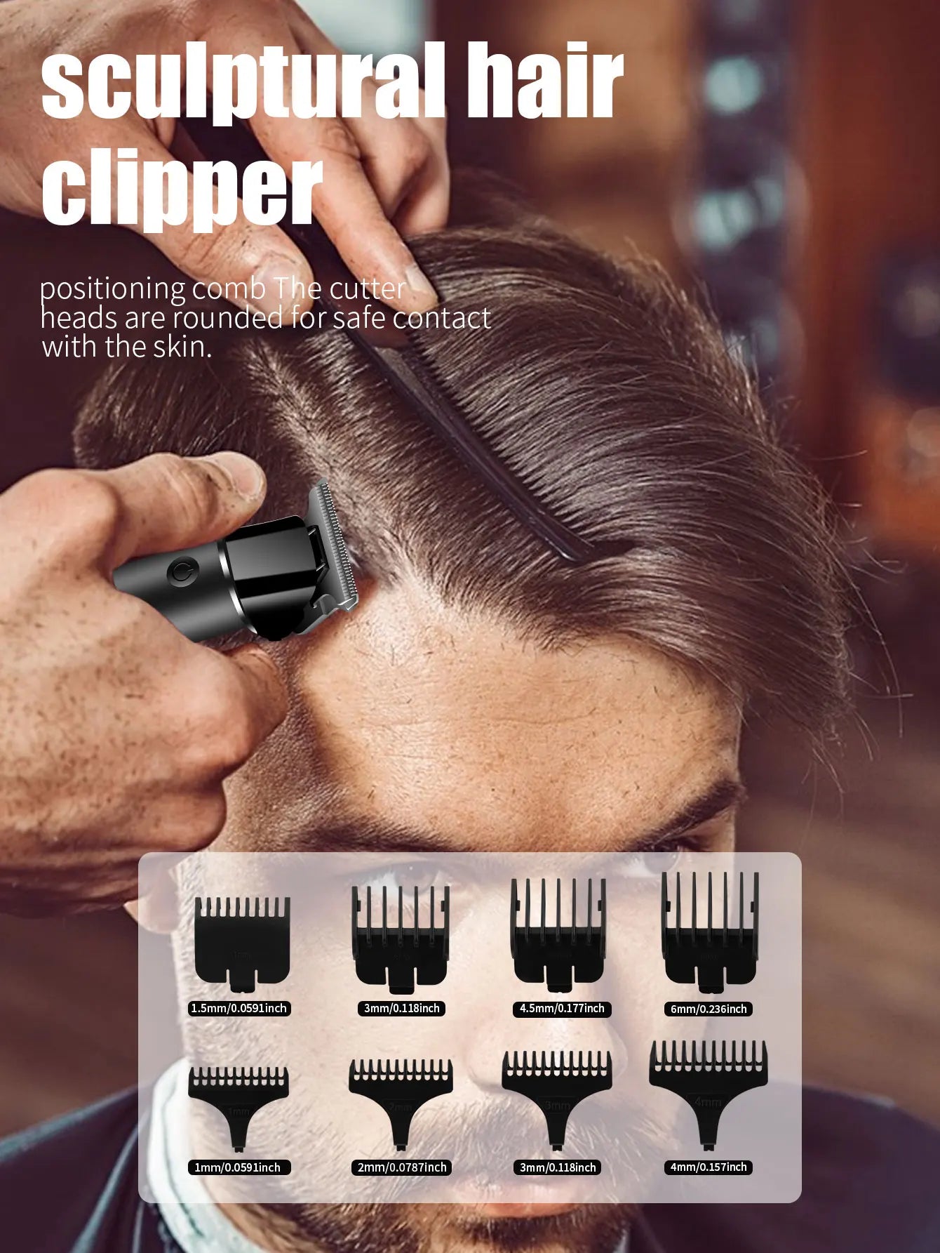 hiena Hair Clipper Kit for Men Electric Shaver Hair Trimmer Professional Cutting Machine Hair Trimmer with LCD Digital Display BladeNest