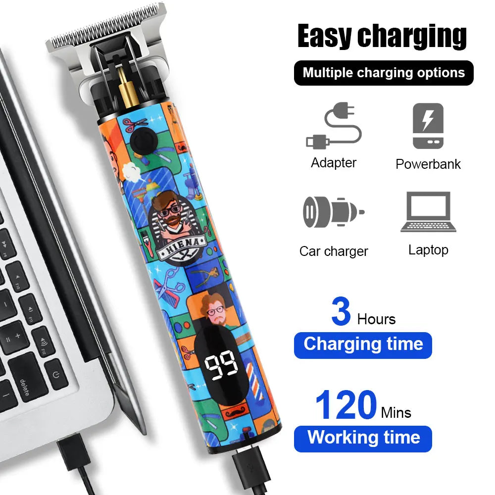 HIENA Trimmer Hair cutting machine Hair Clipper Magnetic Levitation Motor Hair Clipper Charging Base Men's Hair Clipper BladeNest