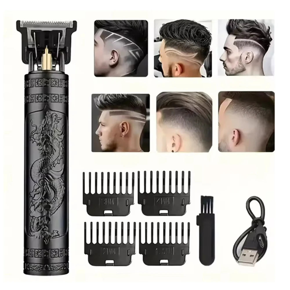 hiena Electric Hair Clipper UBS Rechargeable Cordless Beard Trimmer Men Powerful Electric Hair Clipper Trimming Tool BladeNest