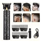 hiena Electric Hair Clipper UBS Rechargeable Cordless Beard Trimmer Men Powerful Electric Hair Clipper Trimming Tool BladeNest