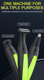 7 in 1 Shaver Men's Multifunctional Rechargeable Earbrow Nose Hair Trimmer Bikini Line Sensitive Shaver Hair Shaving Trimmer BladeNest