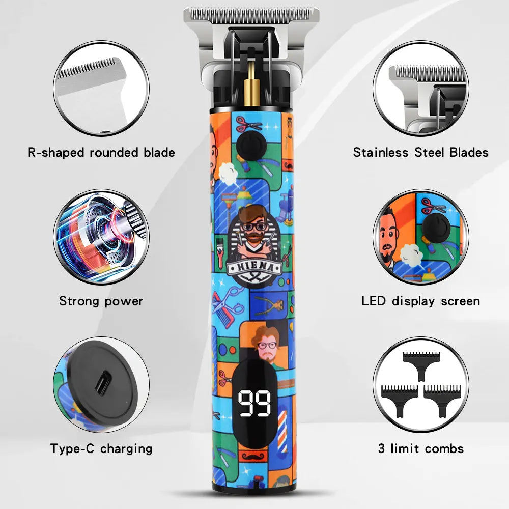 HIENA Trimmer Hair cutting machine Hair Clipper Magnetic Levitation Motor Hair Clipper Charging Base Men's Hair Clipper BladeNest