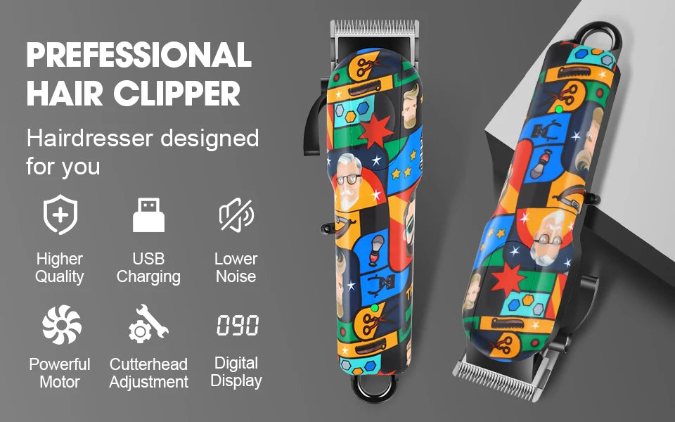 HIENA hair cutting machine Doodle style electric hair clipper professional hair clipper for men gift family beauty kit BladeNest