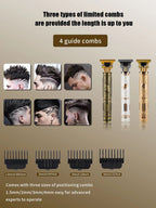 T9 Electric Hair Cutting Machine Hair Clipper Professional Men Shaver Rechargeable Barber Trimmer for Men Dragon Buddha BladeNest