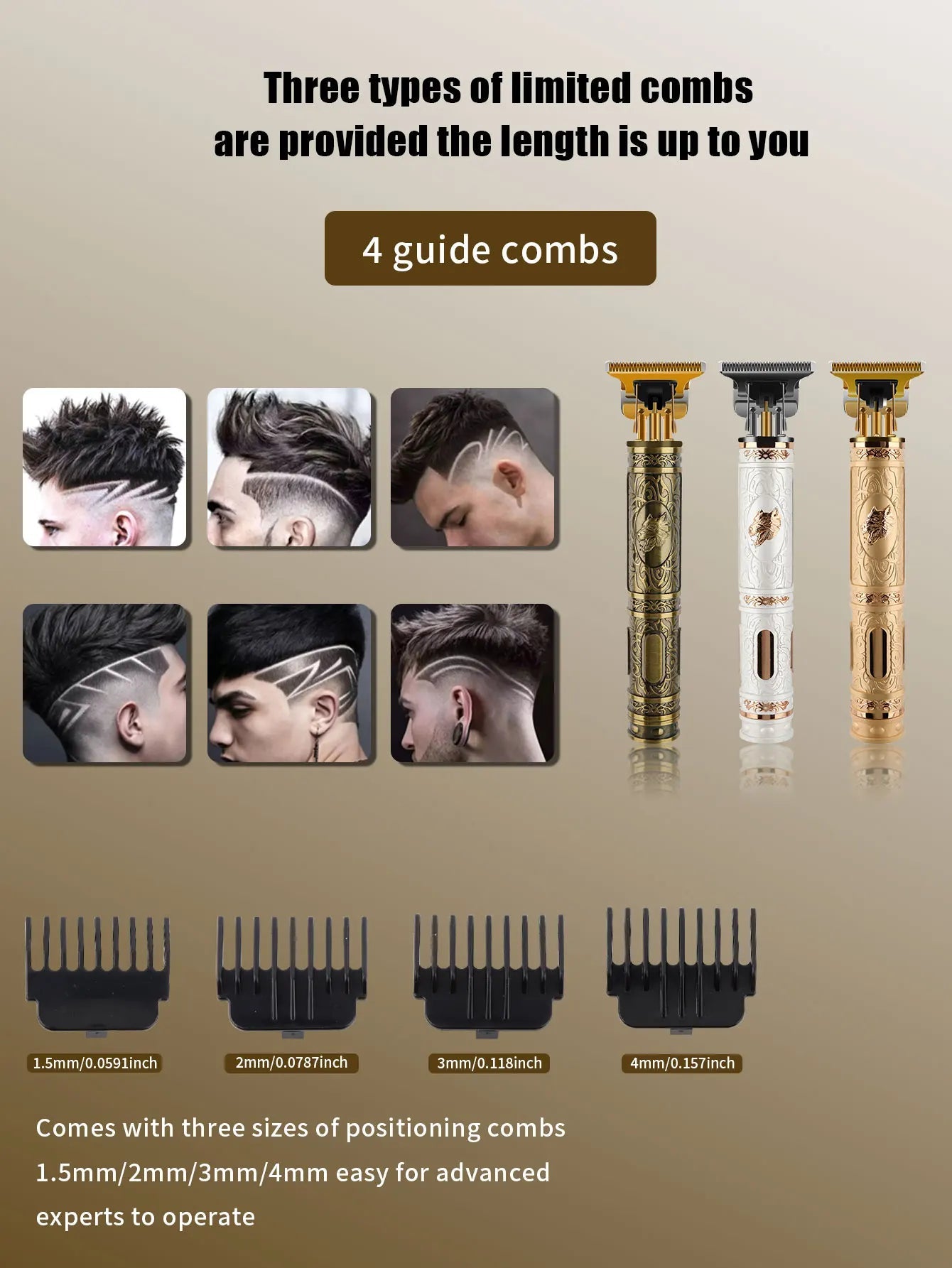 T9 Electric Hair Cutting Machine Hair Clipper Professional Men Shaver Rechargeable Barber Trimmer for Men Dragon Buddha BladeNest