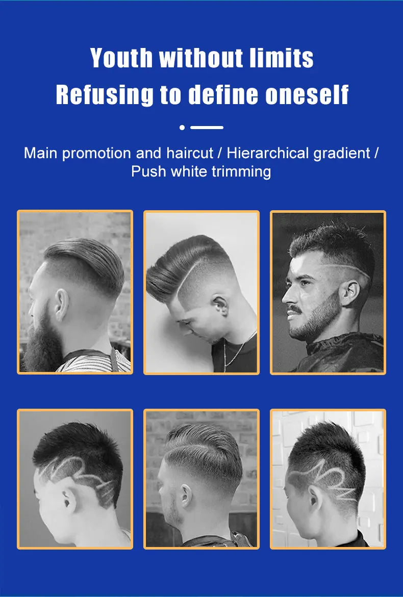 Hair Clippers trendy Graffiti design Barber shop Electric Hair Trimmer Razor Salon Hair Cutting Machine Clipper BladeNest