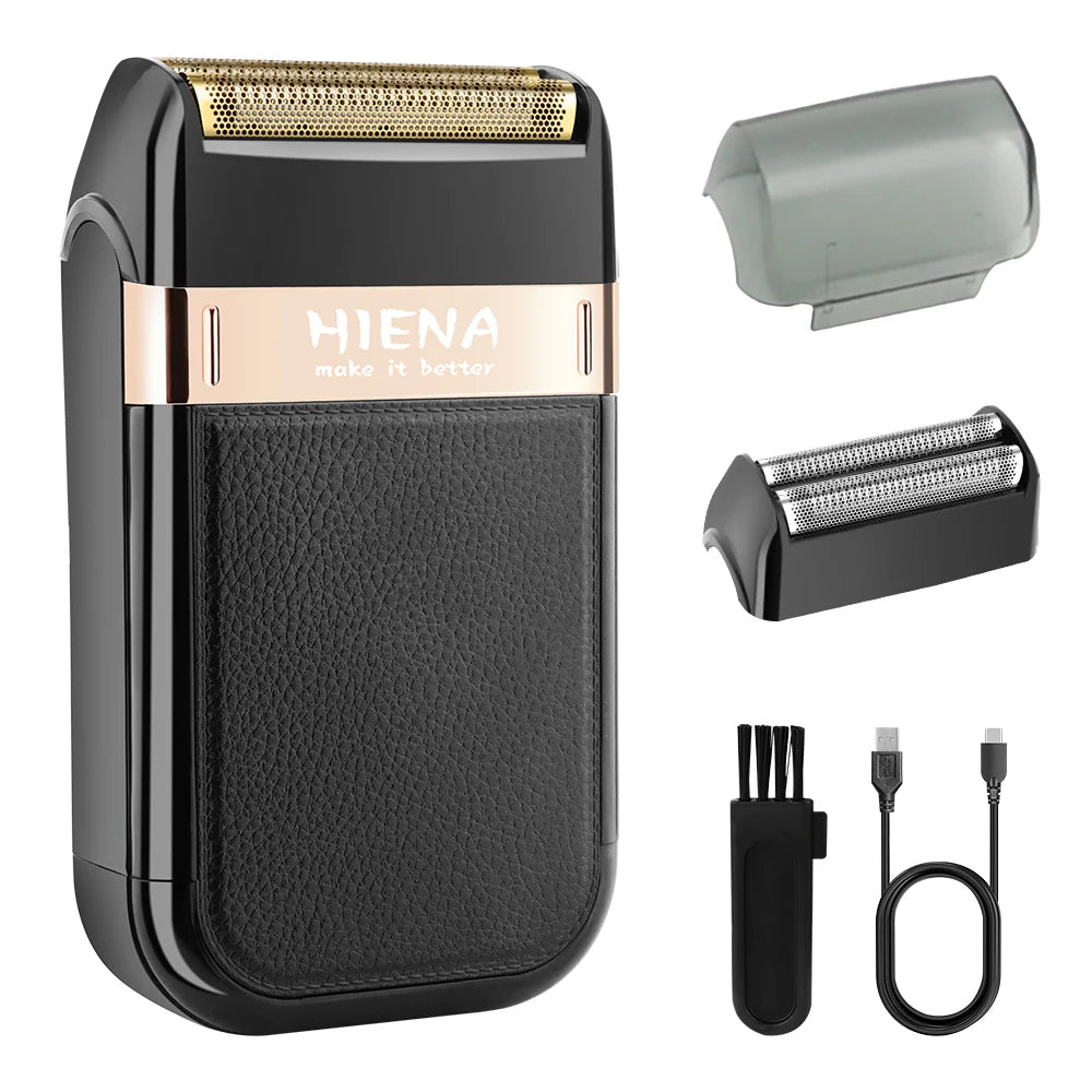 HIENA shaving machine men Electric shaver Hair clipper Rechargeable Metal Housing Pro Electric Shaver For Men Electric home BladeNest