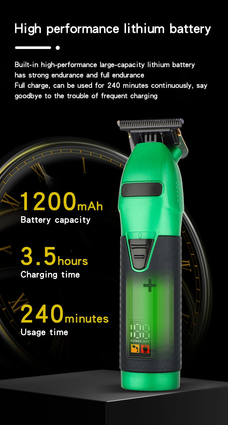 Hair Clipper Electric Hair Trimmer for Men Wireless Barber Trimmer Electric Shaver Professional Men's Hair Cutting Machine BladeNest