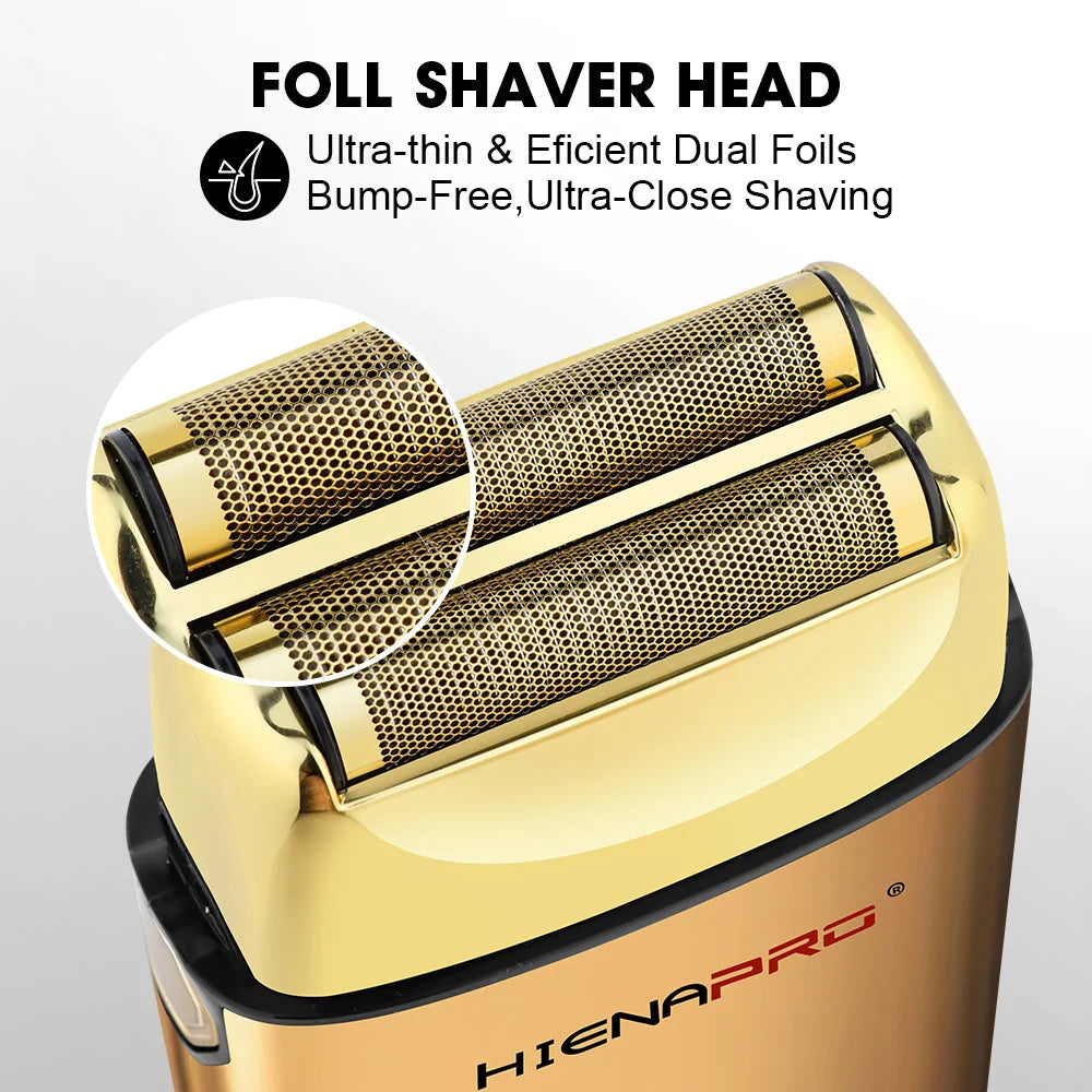 HIENA shaving machine men Electric shaver Hair clipper Rechargeable Metal Housing Pro Electric Shaver For Men Electric home BladeNest