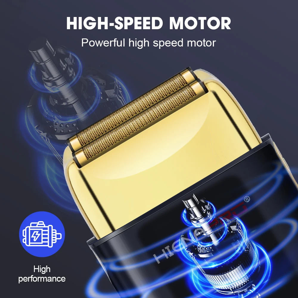 HIENA shaving machine men Electric shaver Hair clipper Rechargeable Metal Housing Pro Electric Shaver For Men Electric home BladeNest